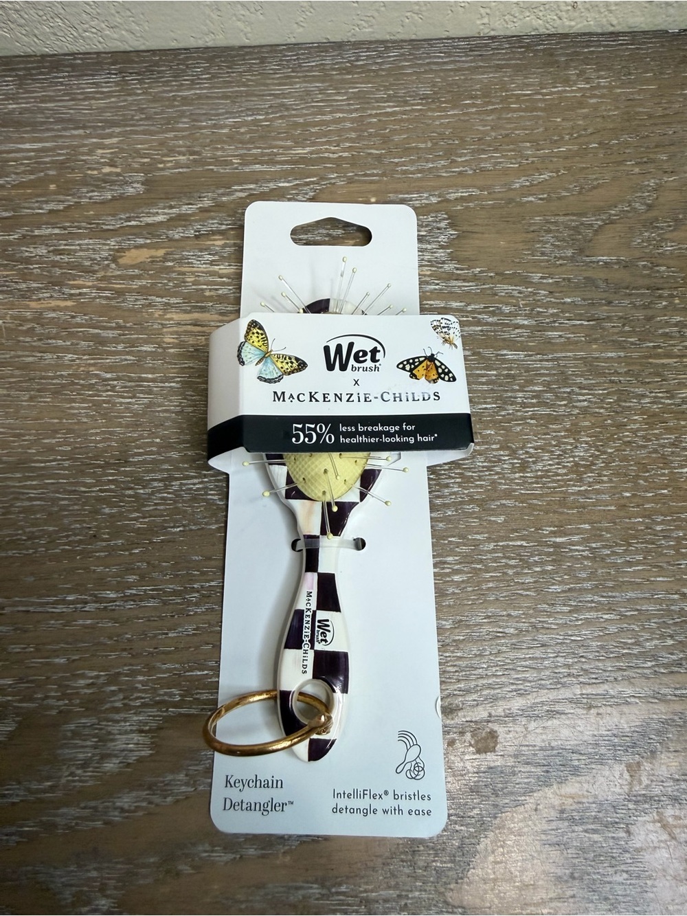 Mackenzie-Childs  Keychain Detangler Brush